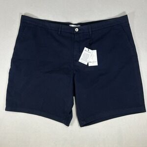 NWT Robert Graham Mens Navy‎ Blue Classic Fit Stretch Big & Tall Shorts Size 46